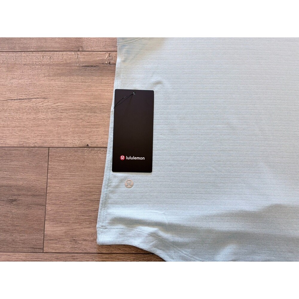 LULULEMON License To Train Tank Top Mens M Monaco Blue Mesh Strips Quick Dry - Picture 7 of 8